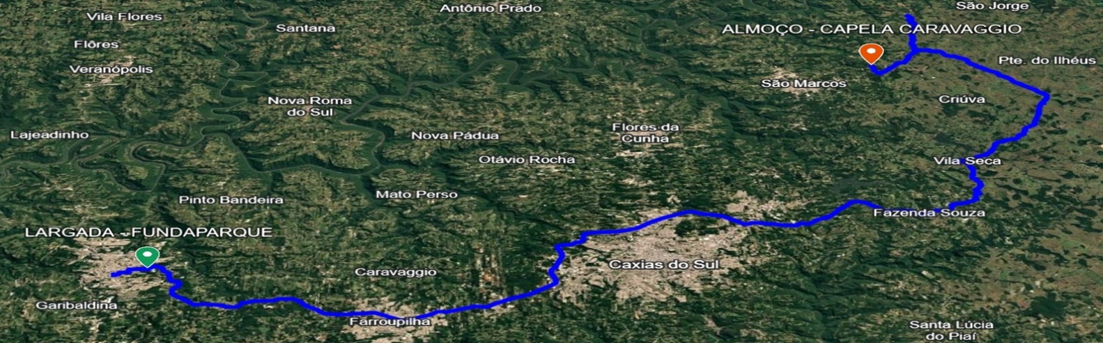 Trajeto da Manhã